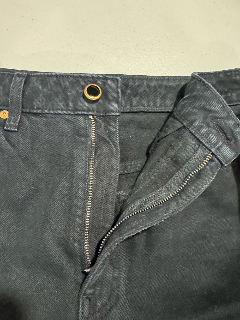 Khaite Women Abigail Black Straight Leg Jean Size 26 - Picture 3 of 8